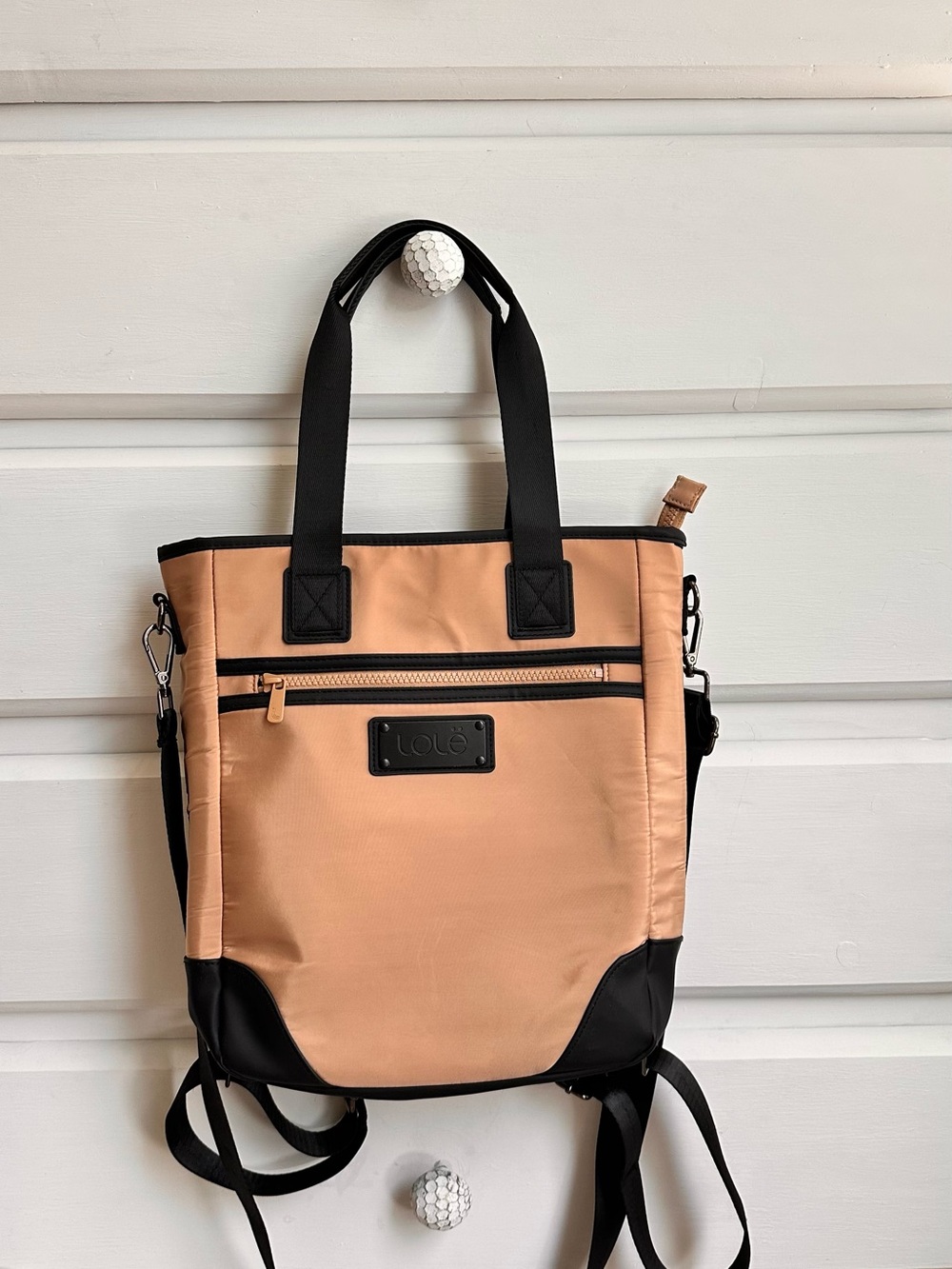 LOLE Mini Lily Bag Convertible Tote Crossbody Backpack Excellent Condition